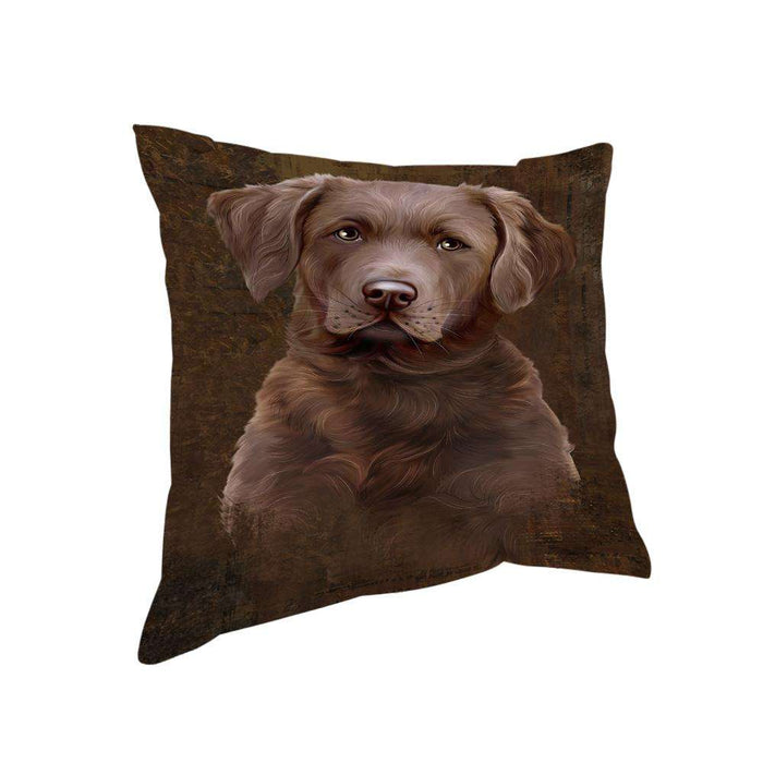 Rustic Chesapeake Bay Retriever Dog Pillow PIL74324