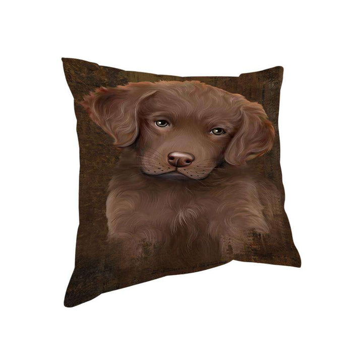 Rustic Chesapeake Bay Retriever Dog Pillow PIL74332