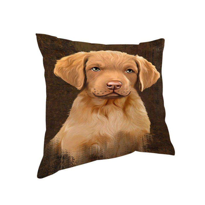 Rustic Chesapeake Bay Retriever Dog Pillow PIL74336