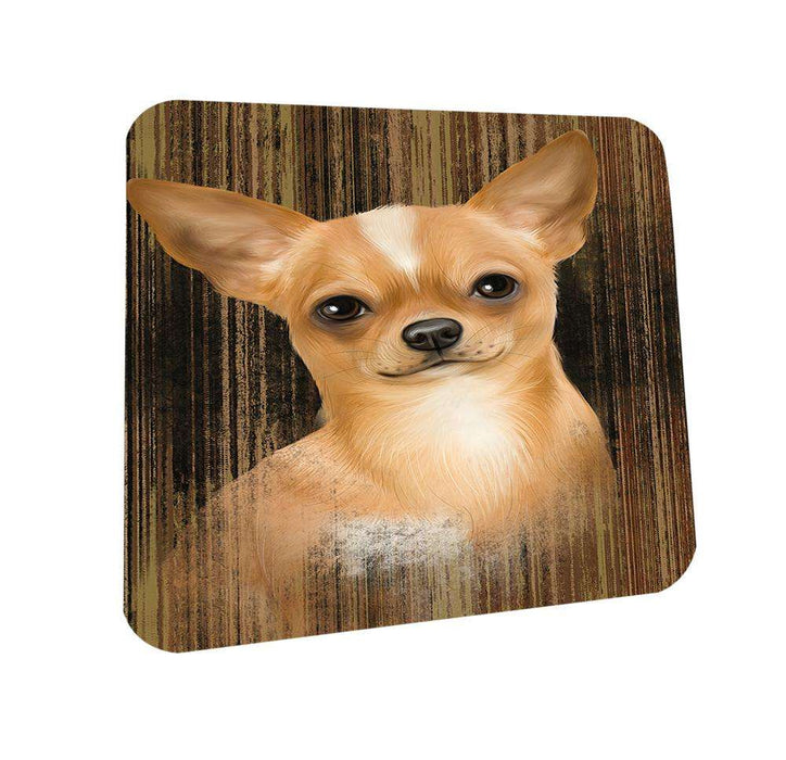 Rustic Chihuahua Dog Coasters Set of 4 CST50334