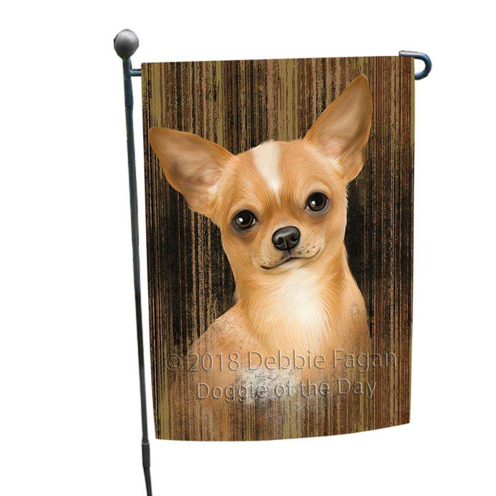 Rustic Chihuahua Dog Garden Flag GFLG50262