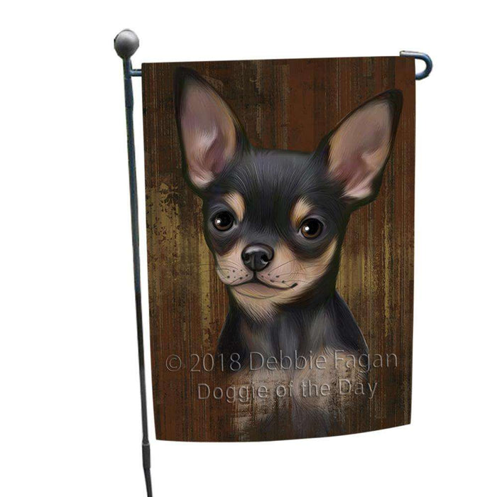 Rustic Chihuahua Dog Garden Flag GFLG50265