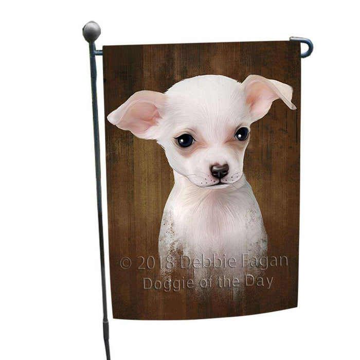 Rustic Chihuahua Dog Garden Flag GFLG50266