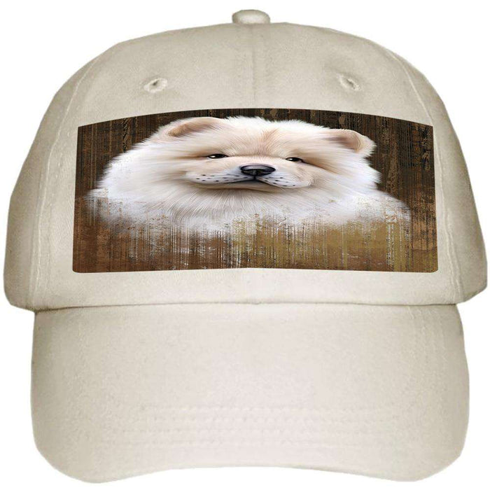 Rustic Chow Chow Dog Ball Hat Cap HAT54897