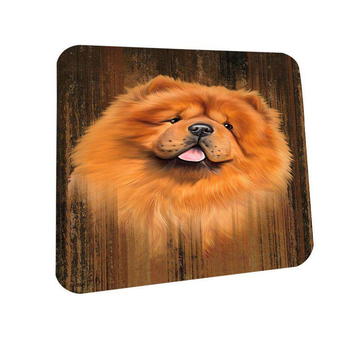 Rustic Chow Chow Dog Coasters Set of 4 CST50339