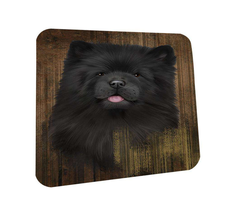 Rustic Chow Chow Dog Coasters Set of 4 CST50340