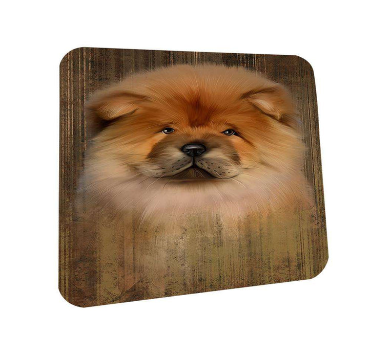 Rustic Chow Chow Dog Coasters Set of 4 CST50342