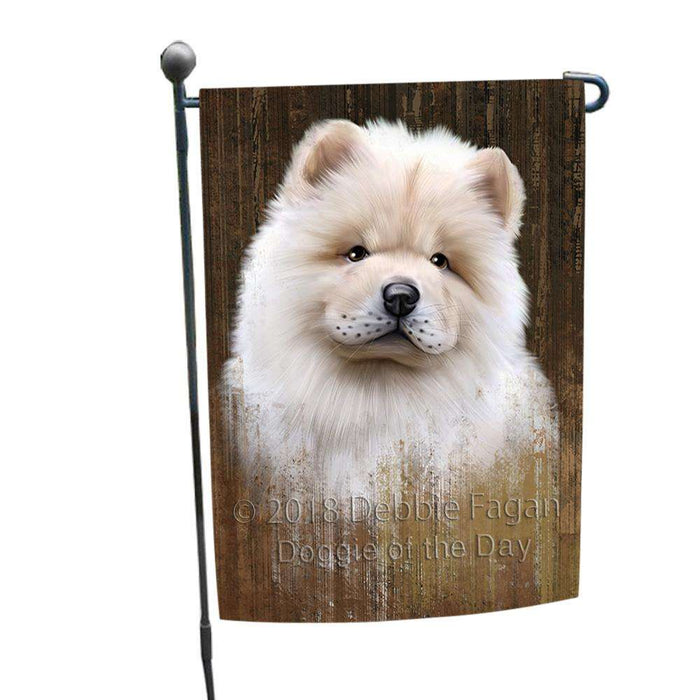 Rustic Chow Chow Dog Garden Flag GFLG50269