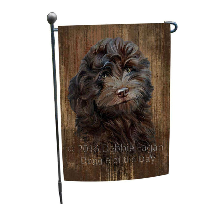 Rustic Cockapoo Dog Garden Flag GFLG50434