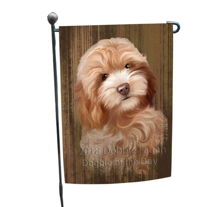 Rustic Cockapoo Dog Garden Flag GFLG50436