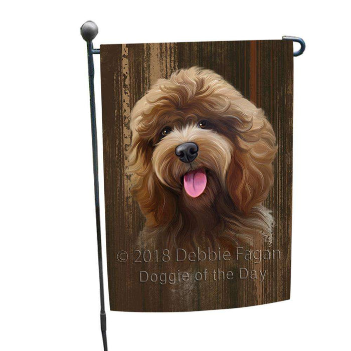 Rustic Cockapoo Dog Garden Flag GFLG50437