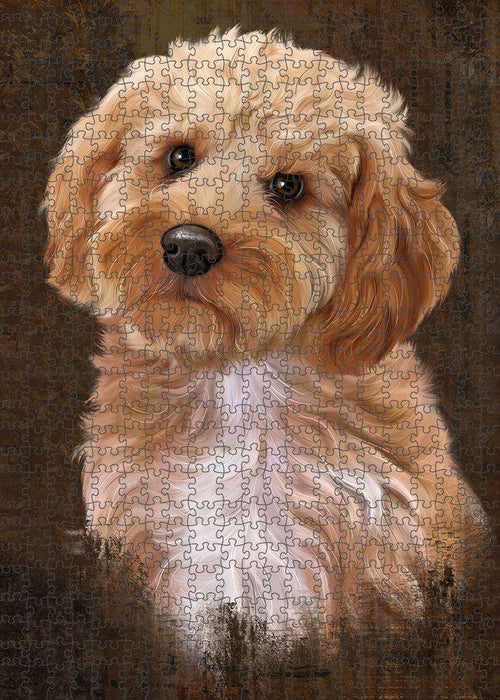 Rustic Cockapoo Dog Puzzle with Photo Tin PUZL84880