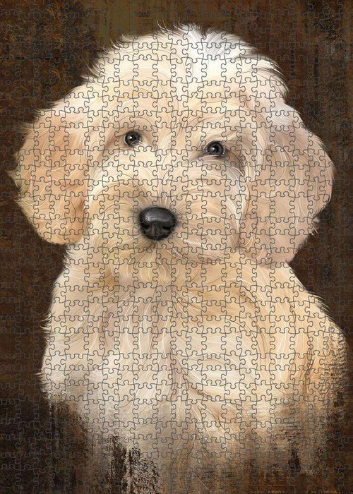 Rustic Cockapoo Dog Puzzle with Photo Tin PUZL84888