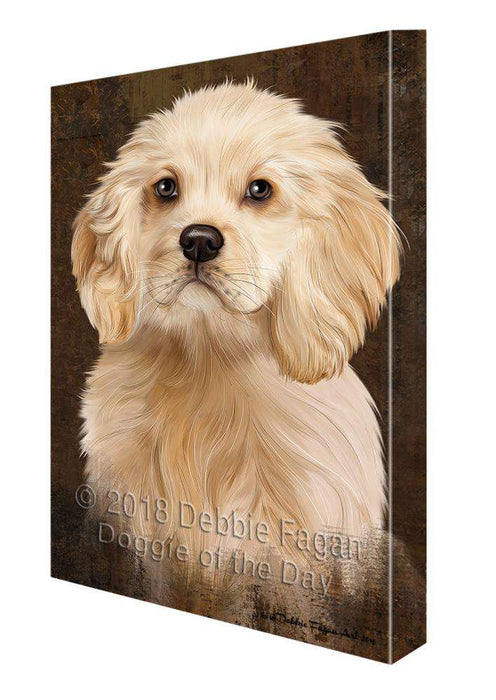 Rustic Cocker Spaniel Dog Canvas Print Wall Art Décor CVS107765