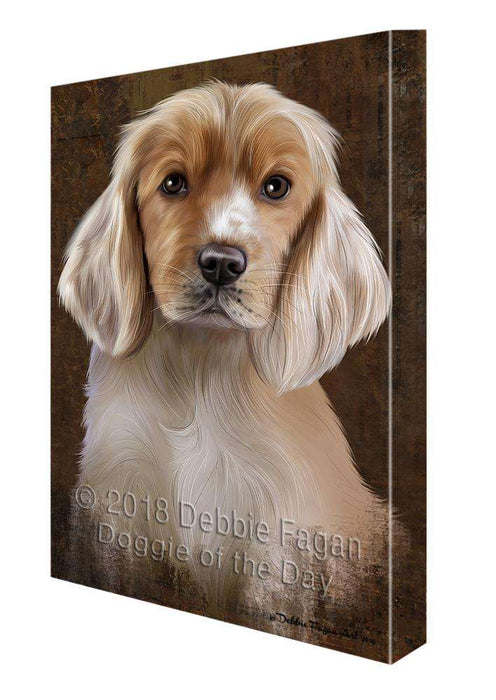 Rustic Cocker Spaniel Dog Canvas Print Wall Art Décor CVS107774