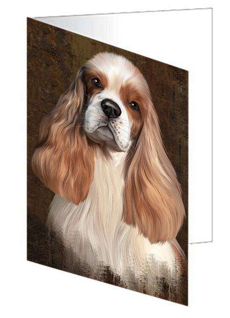Rustic Cocker Spaniel Dog Handmade Artwork Assorted Pets Greeting Cards and Note Cards with Envelopes for All Occasions and Holiday Seasons GCD67331