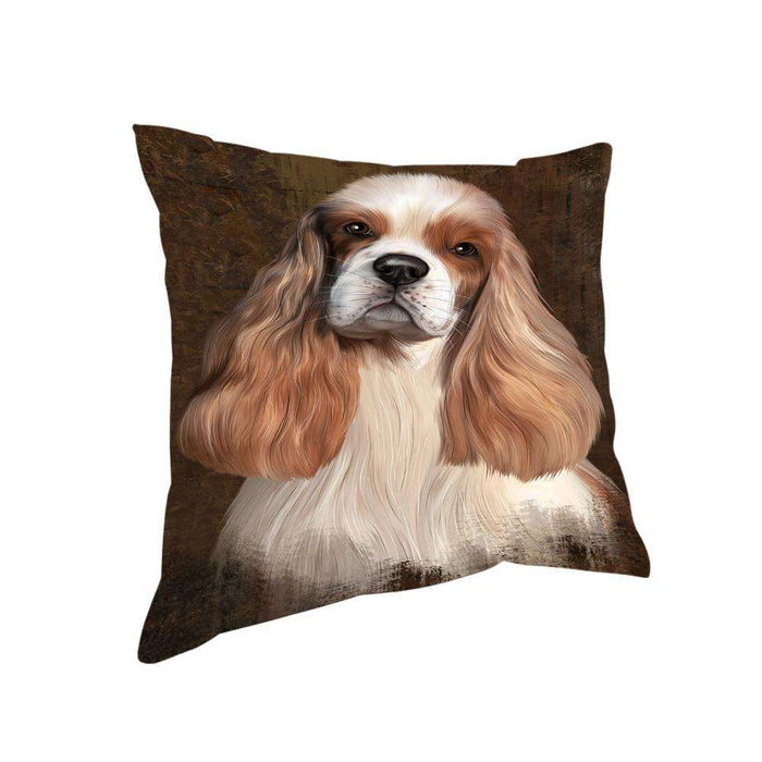 Rustic Cocker Spaniel Dog Pillow PIL74360