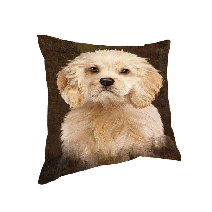 Rustic Cocker Spaniel Dog Pillow PIL74364