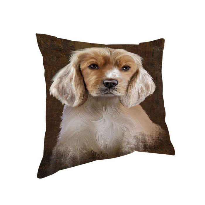 Rustic Cocker Spaniel Dog Pillow PIL74368