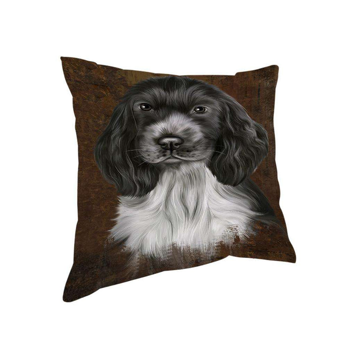Rustic Cocker Spaniel Dog Pillow PIL74372