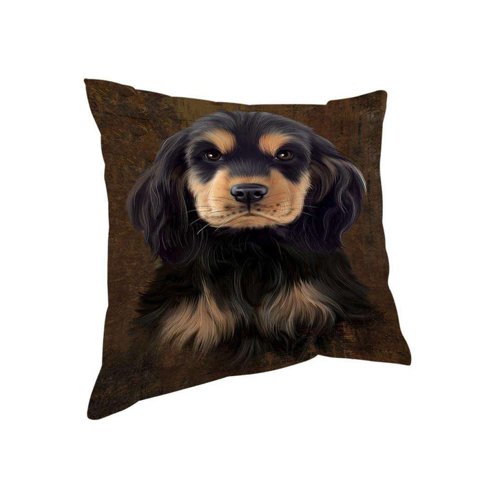 Rustic Cocker Spaniel Dog Pillow PIL74376
