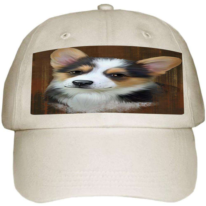 Rustic Corgi Dog Ball Hat Cap HAT54912