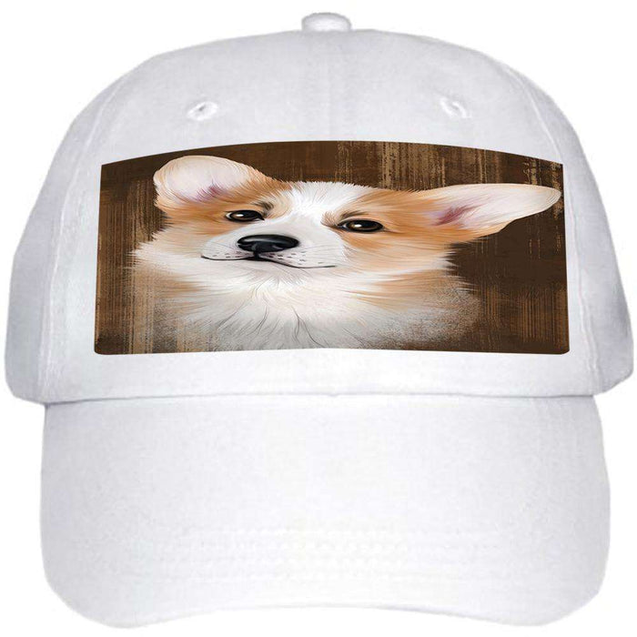 Rustic Corgi Dog Ball Hat Cap HAT54915