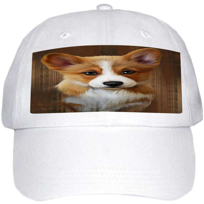 Rustic Corgi Dog Ball Hat Cap HAT54918