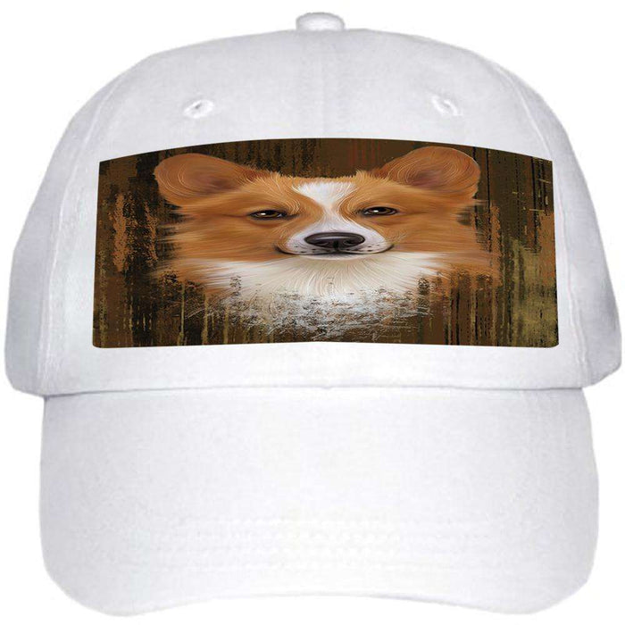 Rustic Corgi Dog Ball Hat Cap HAT55404