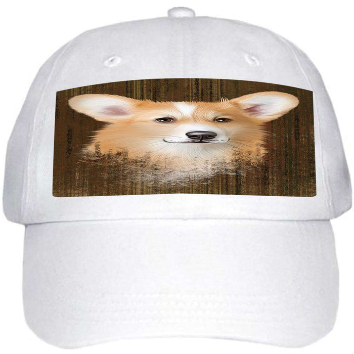 Rustic Corgi Dog Ball Hat Cap HAT55407