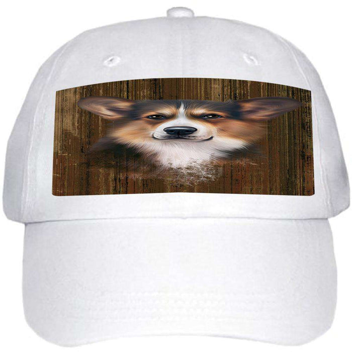 Rustic Corgi Dog Ball Hat Cap HAT55413