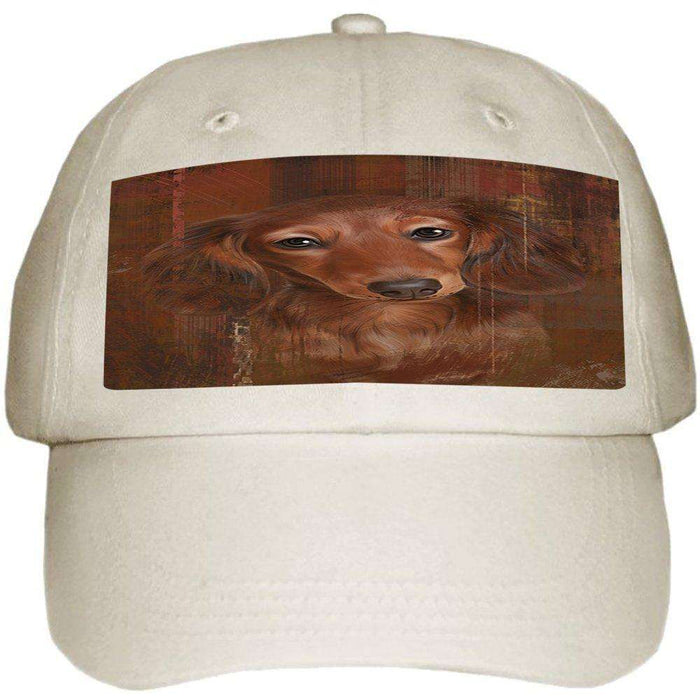 Rustic Dachshund Dog Ball Hat Cap HAT48387