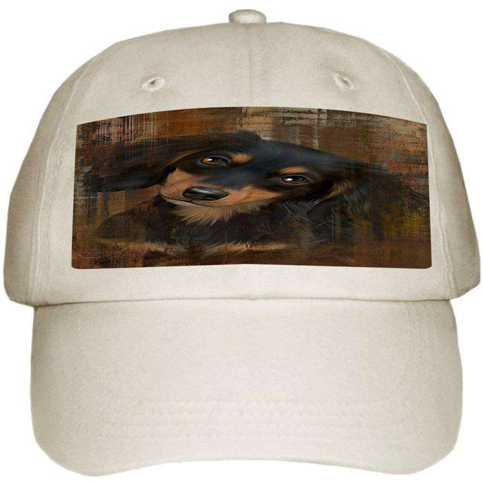 Rustic Dachshund Dog Ball Hat Cap HAT48393