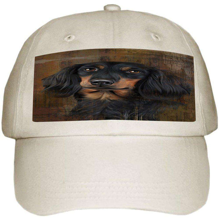 Rustic Dachshund Dog Ball Hat Cap HAT48396