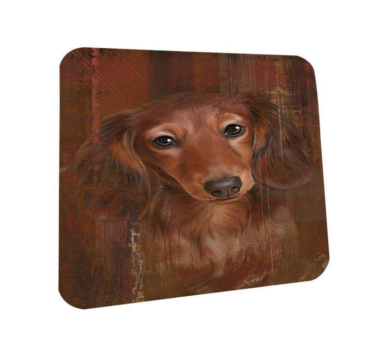 Rustic Dachshund Dog Coasters Set of 4 CST48177