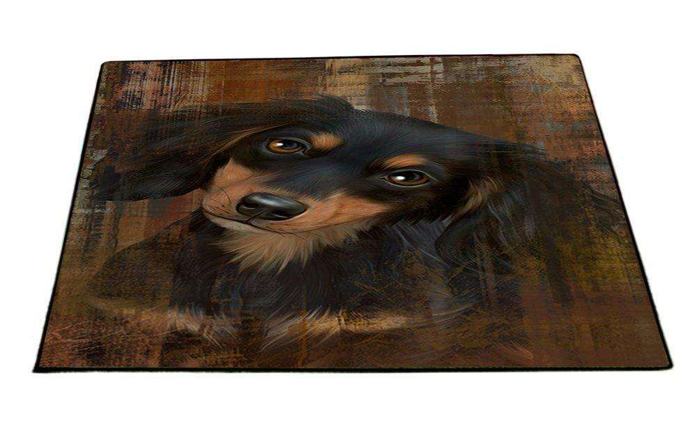 Rustic Dachshund Dog Floormat FLMS48381