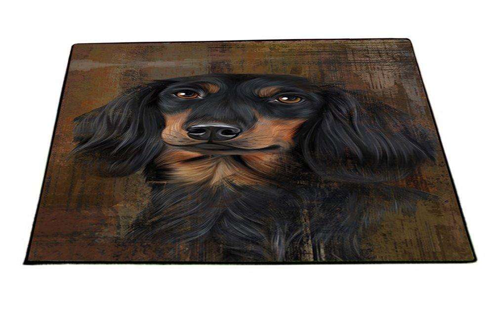 Rustic Dachshund Dog Floormat FLMS48384