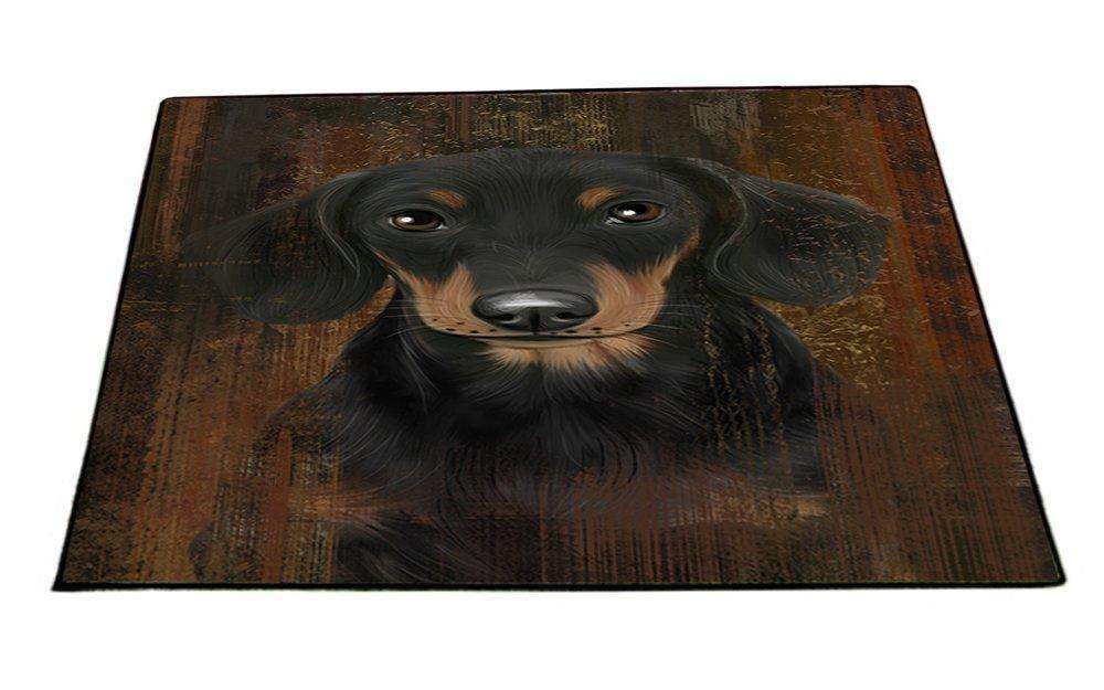 Rustic Dachshund Dog Floormat FLMS48390