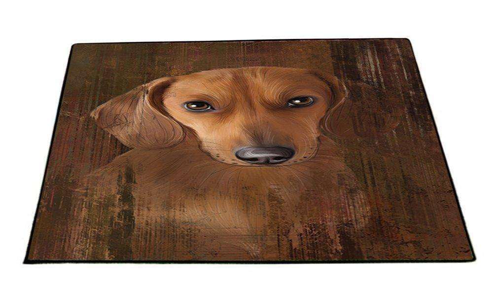 Rustic Dachshund Dog Floormat FLMS48396