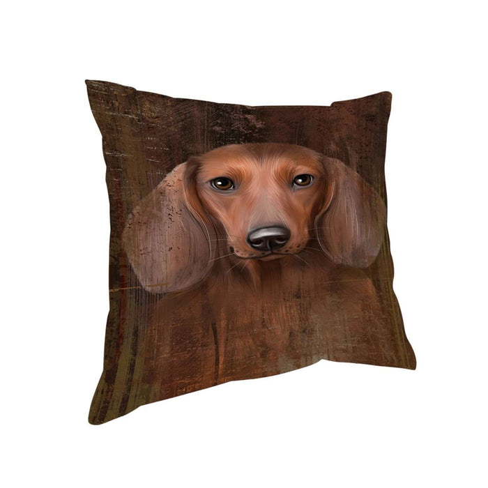Rustic Dachshund Dog Pillow PIL48948