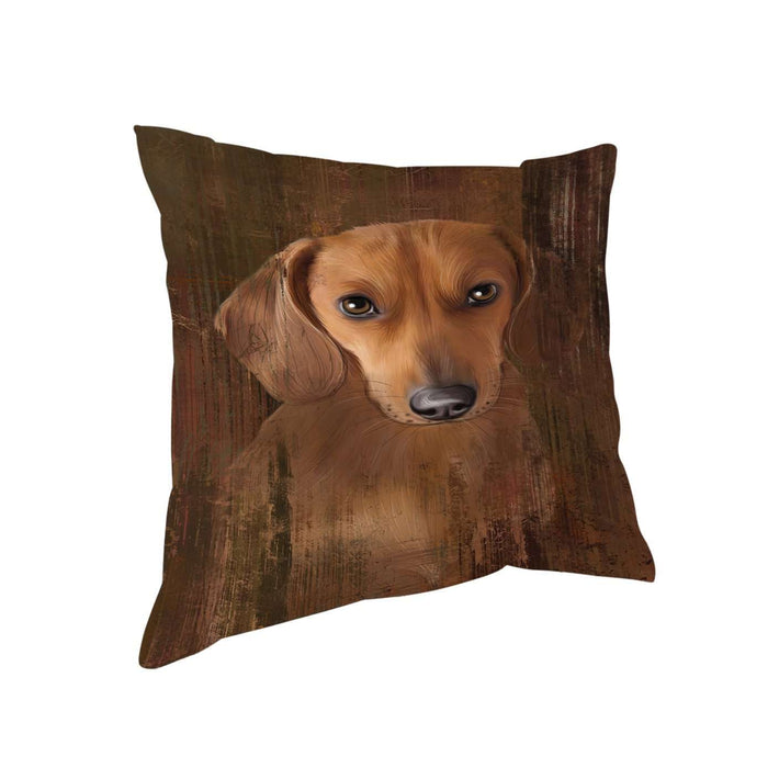Rustic Dachshund Dog Pillow PIL48952 (14x14)