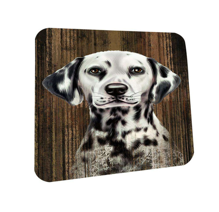Rustic Dalmatian Dog Coasters Set of 4 CST50349