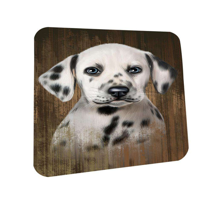 Rustic Dalmatian Dog Coasters Set of 4 CST50350