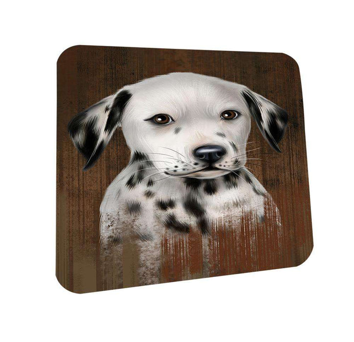 Rustic Dalmatian Dog Coasters Set of 4 CST50351