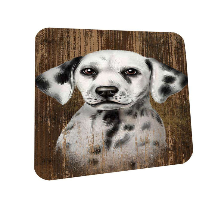 Rustic Dalmatian Dog Coasters Set of 4 CST50352