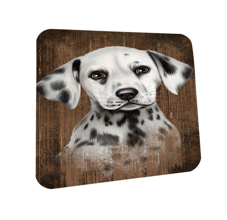 Rustic Dalmatian Dog Coasters Set of 4 CST50353
