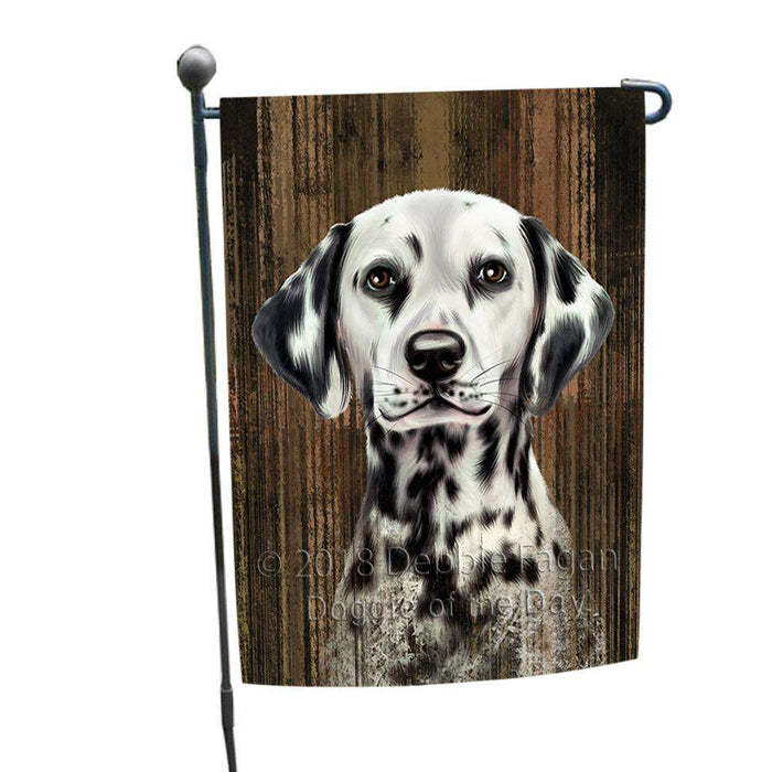 Rustic Dalmatian Dog Garden Flag GFLG50277
