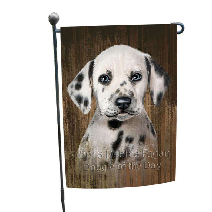 Rustic Dalmatian Dog Garden Flag GFLG50278