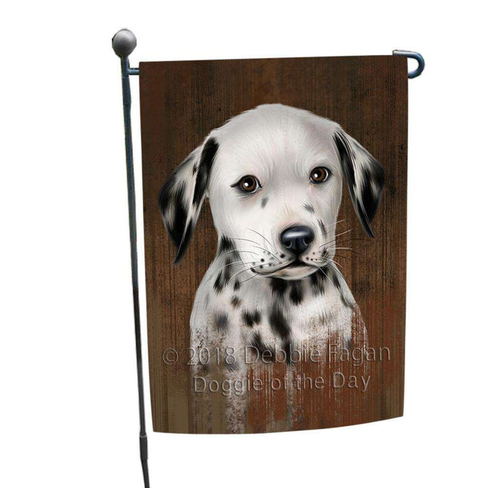 Rustic Dalmatian Dog Garden Flag GFLG50279