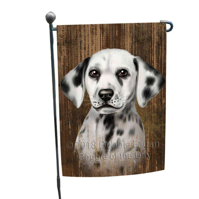 Rustic Dalmatian Dog Garden Flag GFLG50280